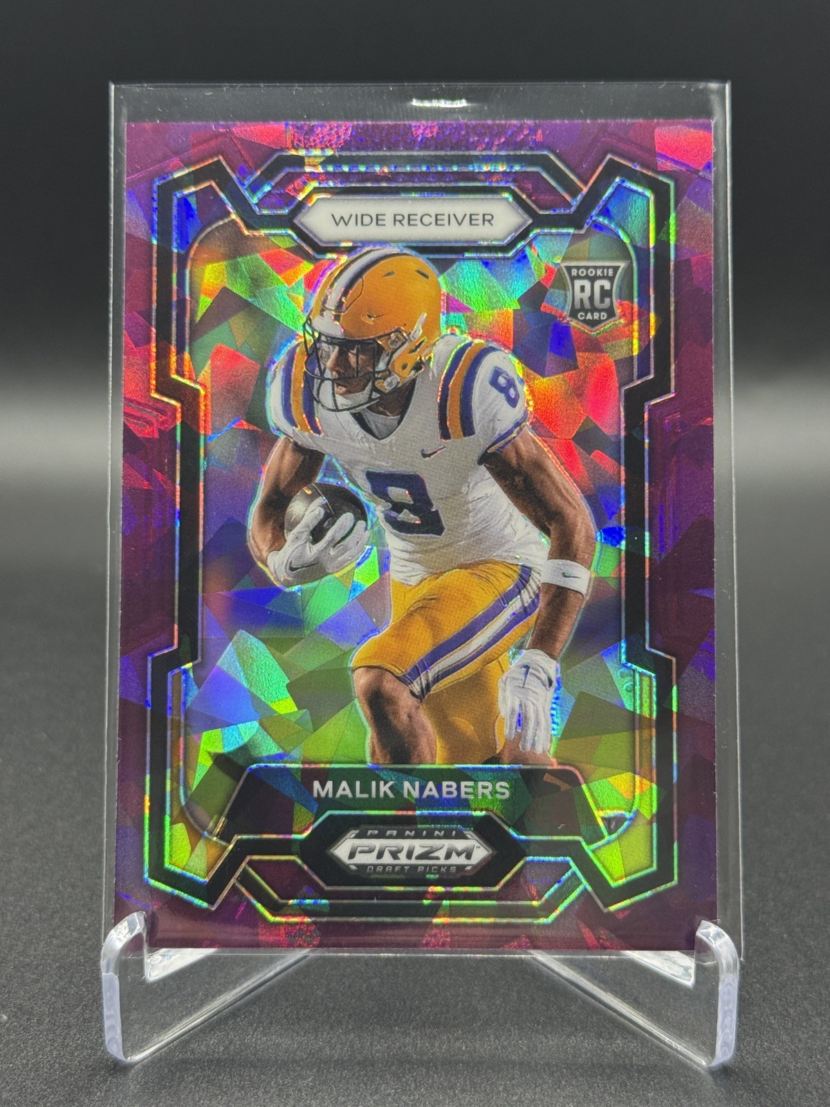 2024 Panini Prizm Draft Picks - /149 Malik Nabers #109 Purple Ice Prizm (RC)