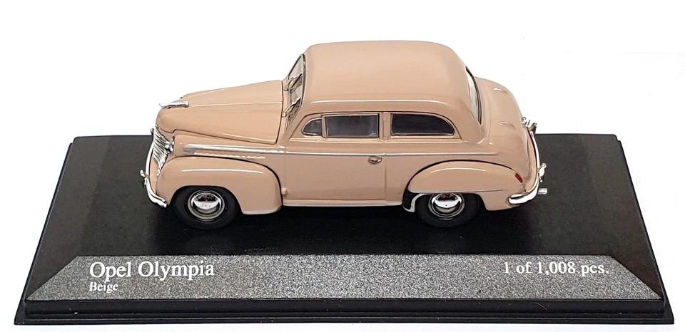 Minichamps 1/43 Scale 430 040404 - 1952 Opel Olympia - Beige - Image 4 of 4