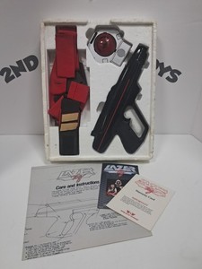 Vintage 1986 Worlds Of Wonder Lazer Tag Set: Harness & Belt, Sensor & Gun