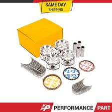 Pistons Main Rod Bearings For 88-92 Ford Probe Mazda Mx6 626 Turbo 2.2l F2-t