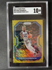 2020-21 Sekou Doumbouya GOLD SHIMMER 10/10 SGC 10 GEM MINT PISTONS #58 SSP