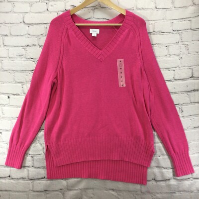 Old Navy Sweater Womens Sz M Medium Hot Pink New | eBay