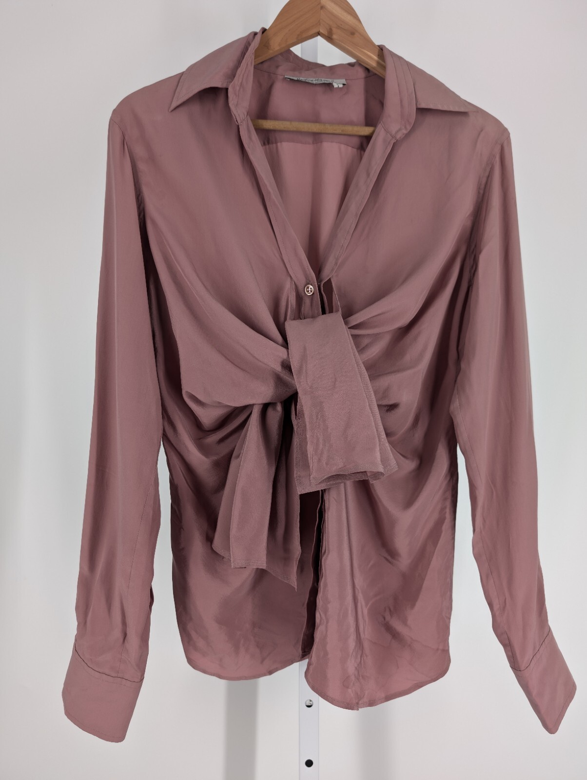 SAINT LAURENT Camicia Yves Saint Lauerent Rive sinistra seta cravatta raso nodo Tom Ford era