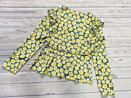 £259 DVF Floral Blouse, Diane Von Furstenberg Silk Blouse, Size 10 US, 14 UK - Picture 12 of 13