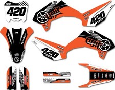 Custom Graphics, full kit fits Kayo TD 125 models Hush Style sticker kit