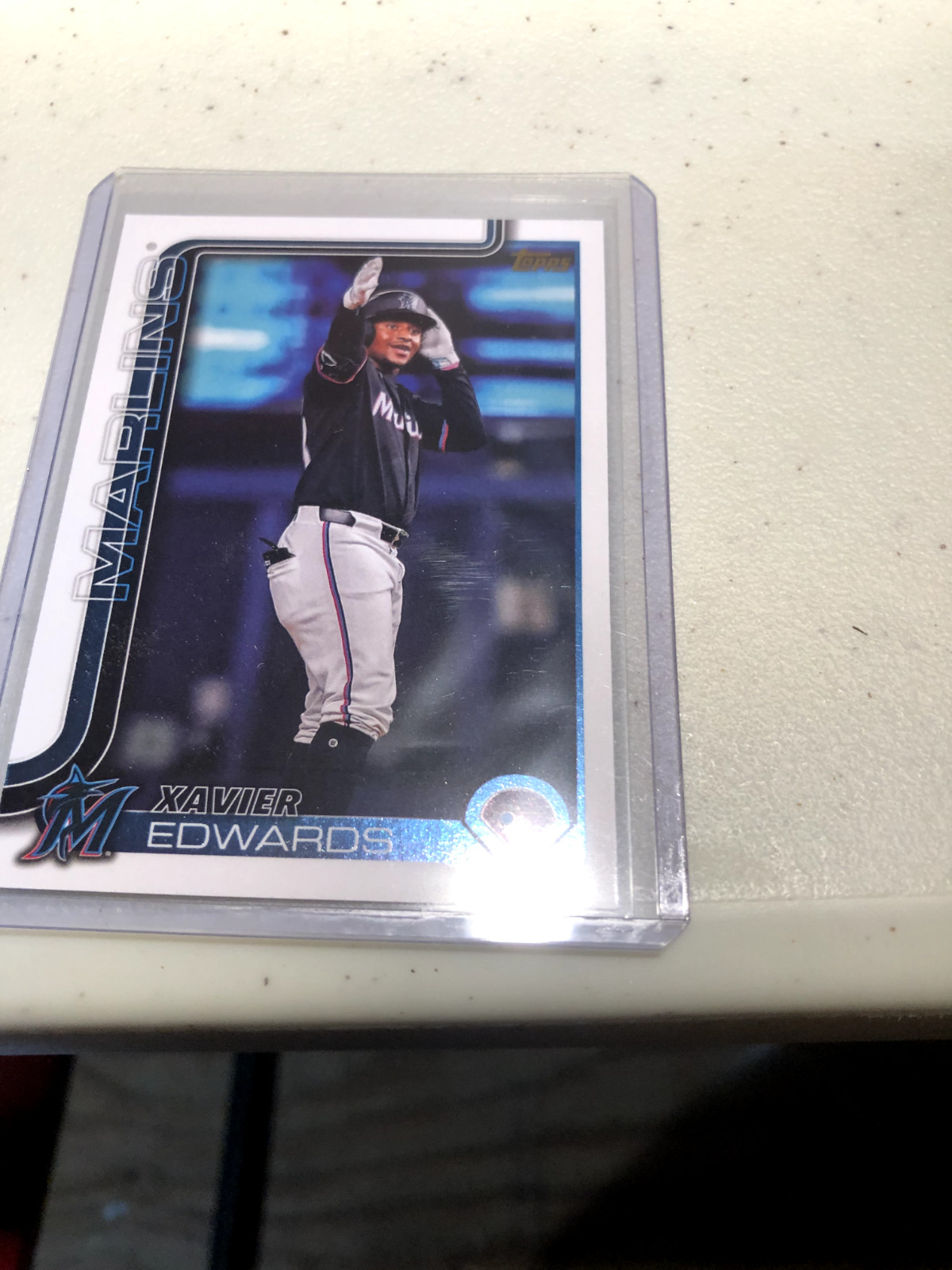 2025 Topps Series 1 - Xavier Edwards #258 Golden Mirror Image Variation