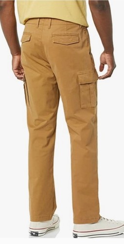Goodthreads Men's Straight-Fit Vintage Stretch Cargo Pant,Olive Green,Khaki - Picture 20 of 21