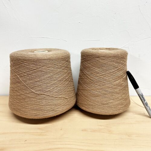 5+ LBS. Italian Cashmere Blend Yarn Lot Cones - Weaving - Knitting Machine Knit