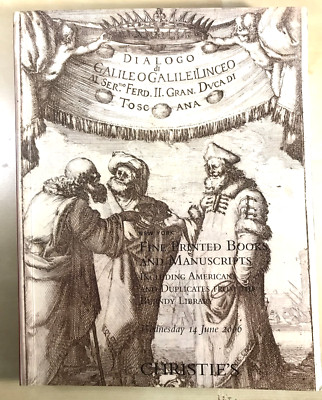 Fein gedruckte Bücher Manuskripte inkl. Americana AUKTIONSKATALOG Christie's