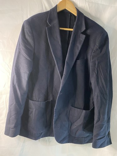 Reiss Blazer Jacket Mens Size 40 Regular Black Wool Blend 5% Cashmere Blazer - Picture 9 of 15