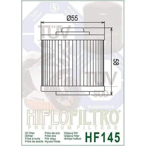 Filtro de aceite de calidad Hiflofiltro EO (x 10) se adapta a YAMAHA XV1000 / XV1100 VIRAGO Foto 3 de 4