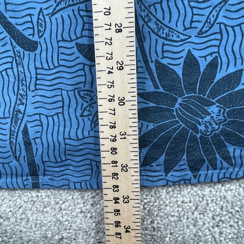 Territory Ahead Shirt Mens Large Blue Geometric Floral Print AOP Button Up - Picture 10 of 12