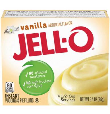 Jell-O Instant Pudding and Pie Filling Vanilla Flavor - 3.4 Oz - Pack of 3