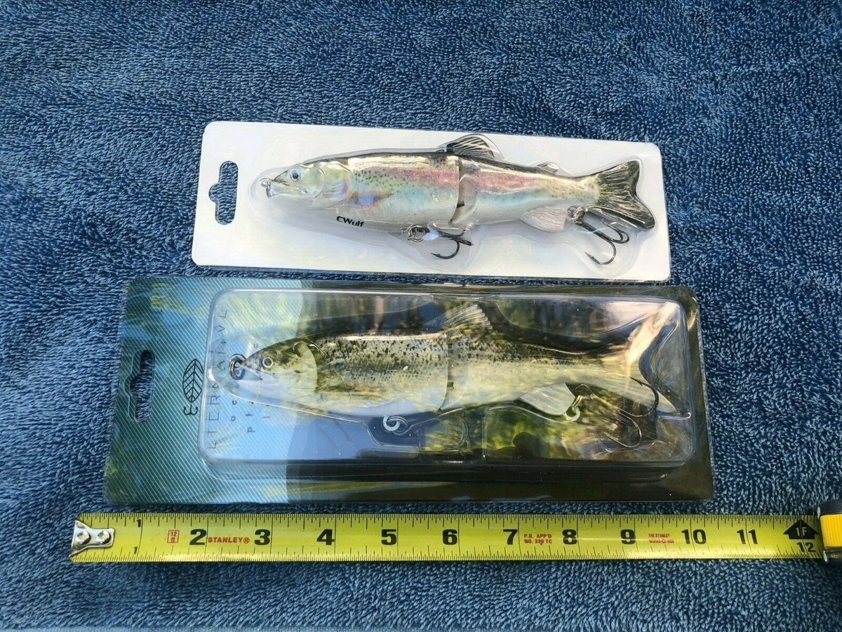 Glide Baits ,7-inches Jointed Hard bait, Atlantic salmon, Rainbow