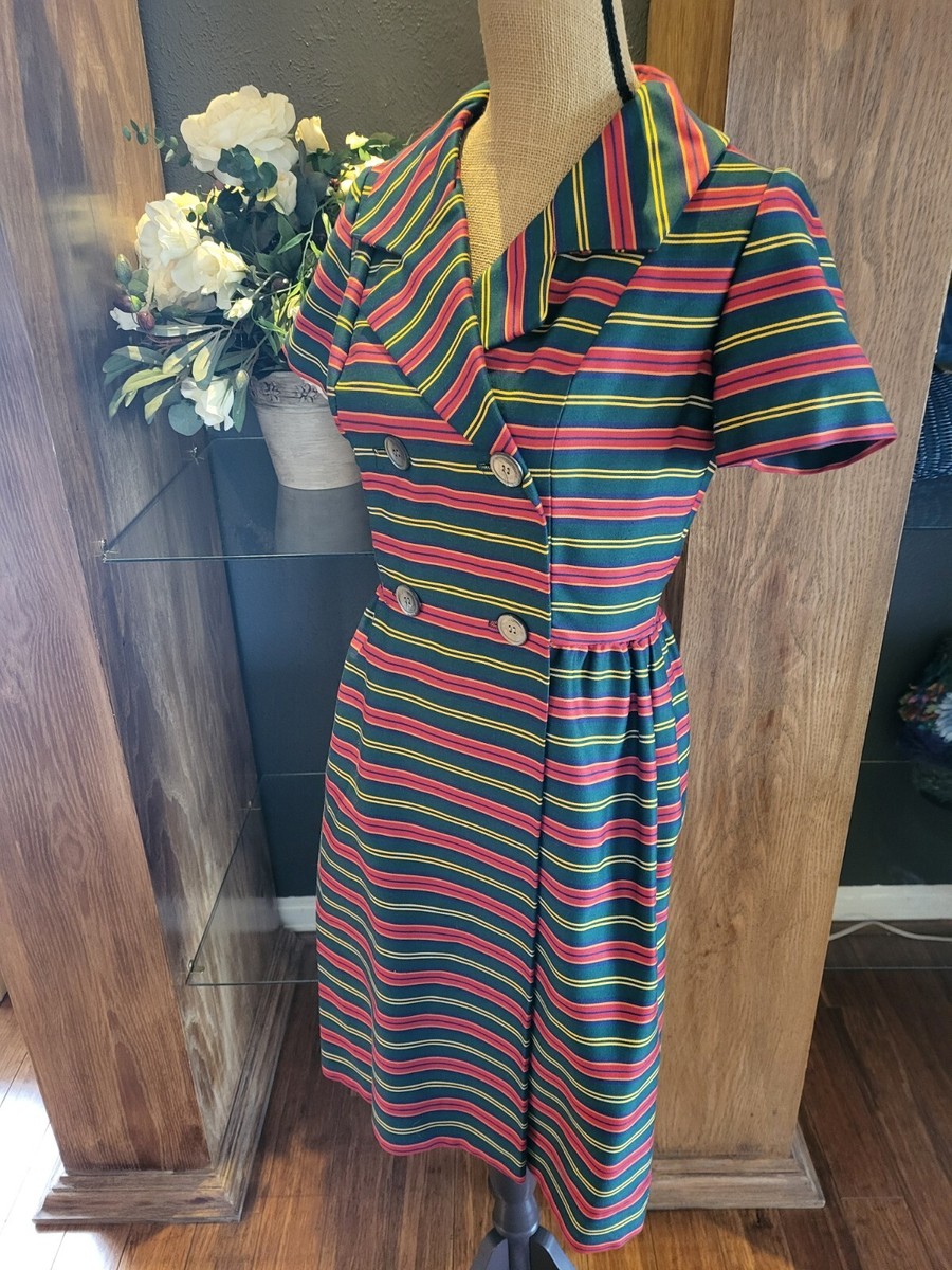 Nancy Greer Vtg 80s Cotton Dress Size 8 | eBay