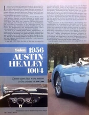 1956 Austin-Healey 100/4 Roadster 1986 Editorial Review Photos Print Article