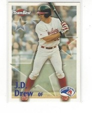1999 TEAM BEST SALVINO'S ROOKIE BAMMERS BASEBALL J.D. DREW NNO PROMO