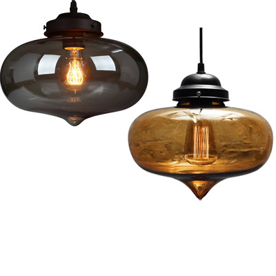 Industrial Glas Kugel Decken Hänge Lampe Pendelleuchte Modern Zimmer Kronleuchter