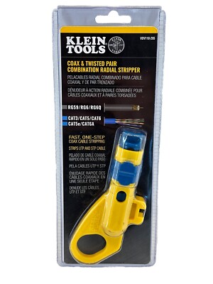 Klein Tools VDV110-295 Data and Coaxial Cable Combination Radial Stripper