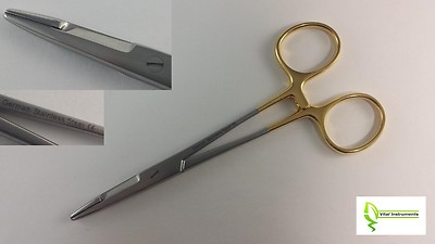 Tungsten Holder German T/C O Olsen Hegar Needle Holder - 6.5 Serrated With Tungsten Carbide Insert 6.5 Inch Serrated Holder