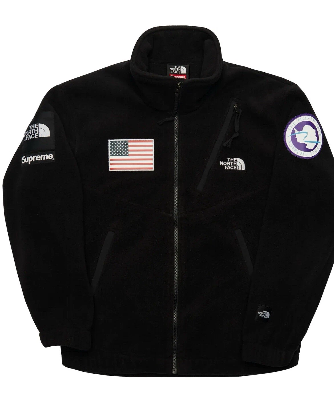 Veste polaire Supreme The North Face Trans Antarctica Expedition noire SS17