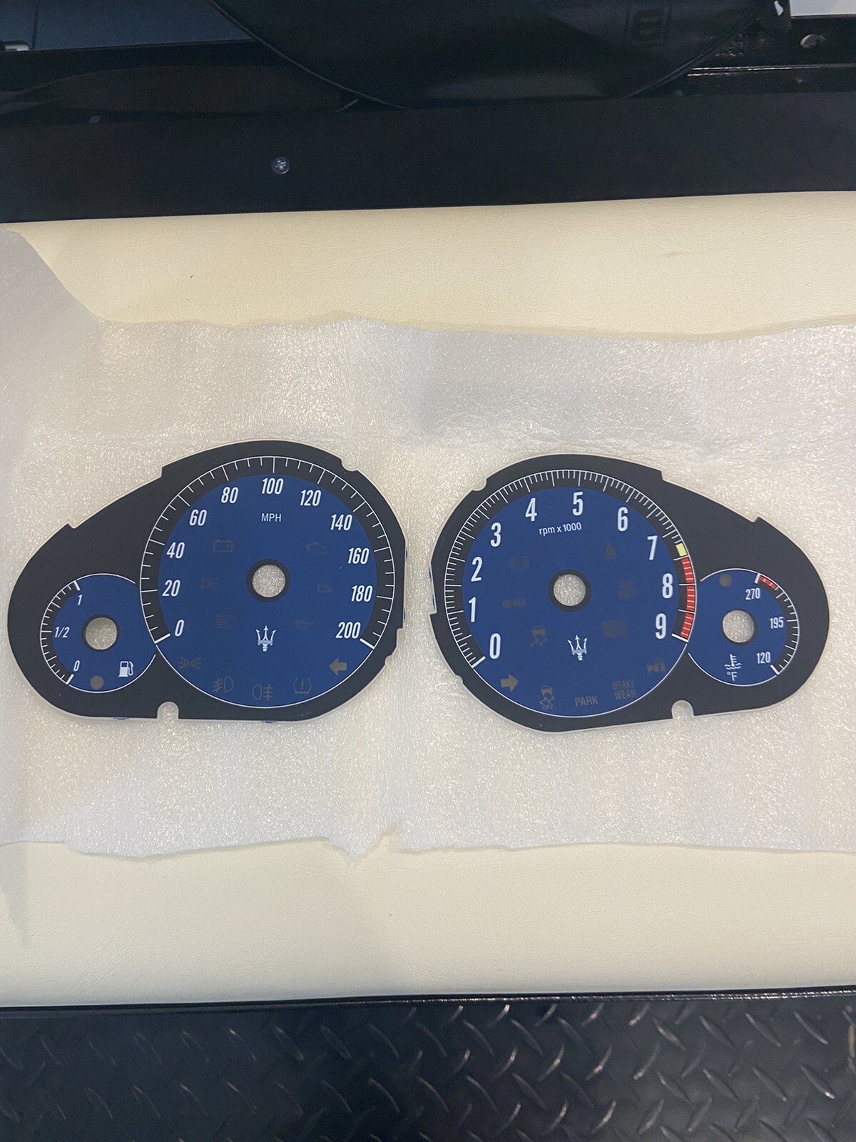Maserati Granturismo Guage Cluster Faces Plates