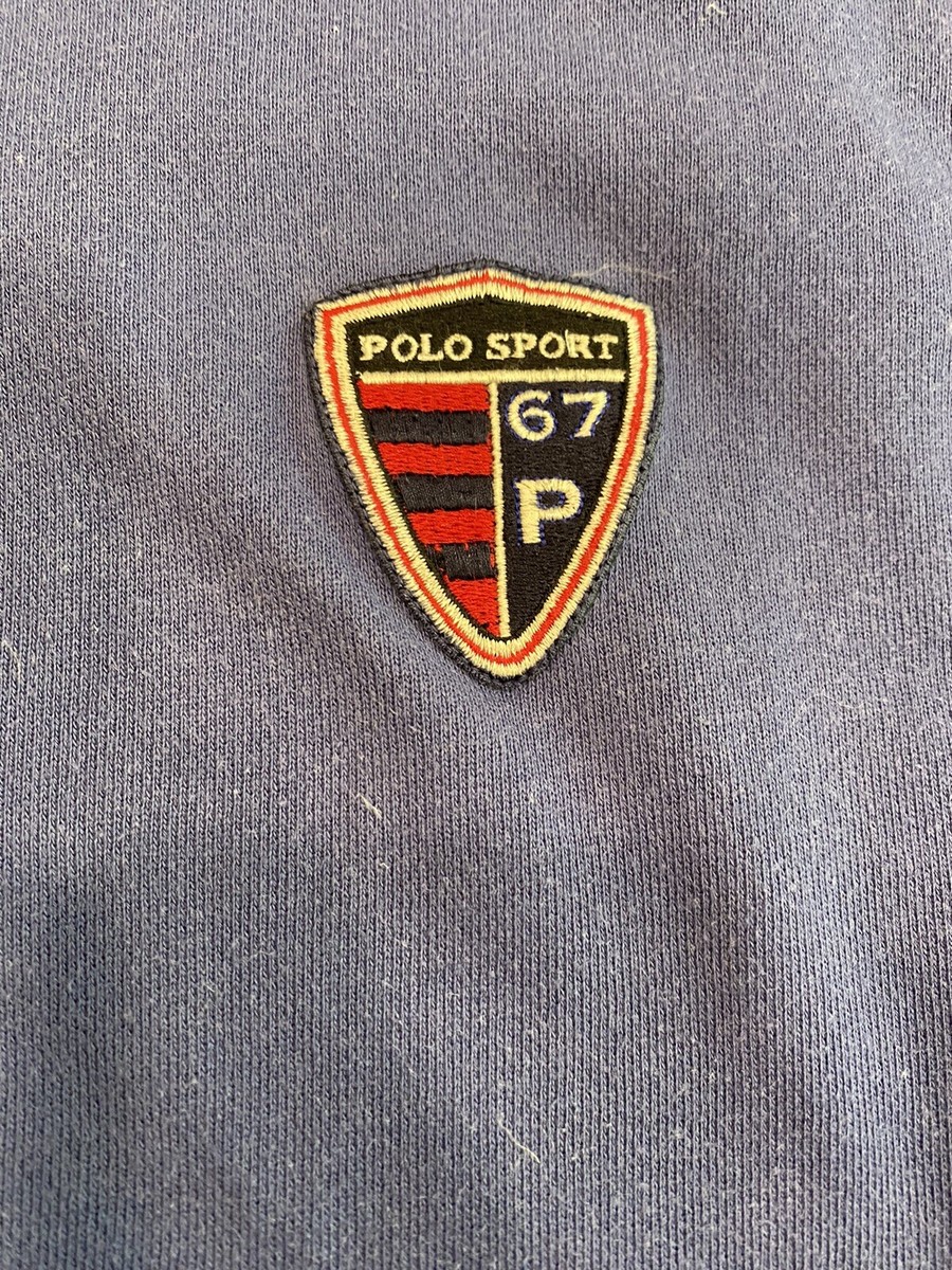 Vintage Polo Sport Ralph Lauren 67 P Sweater Zip Short Sleeve