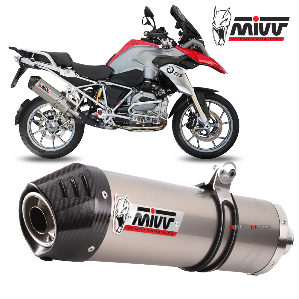 Mivv Exhaust Muffler Oval Titanium Carbon Cap kat BMW R 1200 GS ADV ...