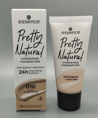 Essence: Pretty Natural Hydrating Foundation mit Hyaluron+Aloe Vera - 010 - 30ml