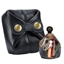 Women's Leather Soft Mini Wallet Storage Bag Large Capacity Coin Purse Key Bag