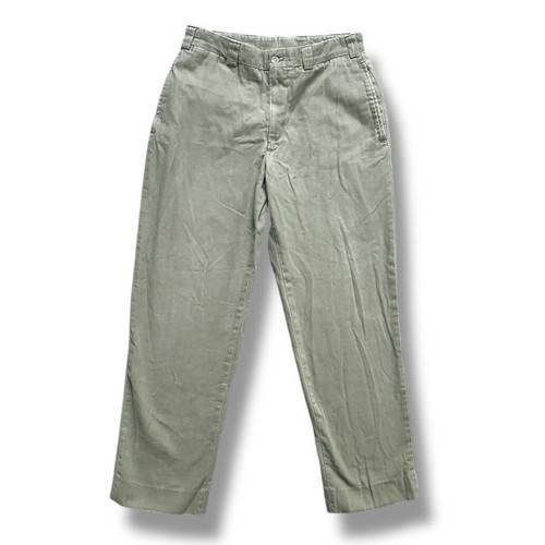 Bill’s Khakis M2 Classic Fit Vintage Twill Olive Green Pants Size Medium USA