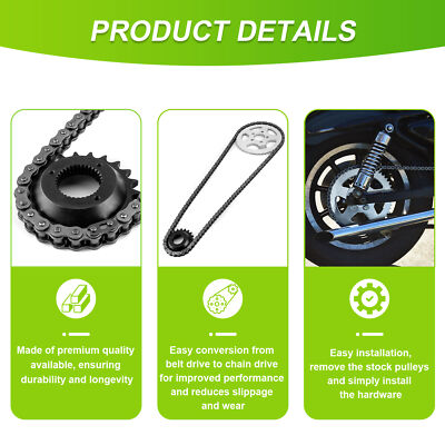 MOFUN Chain Drive Conversion Kit For Harley Sportster