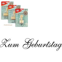 "Meyco Holz Stempel \"Zum Geburtstag\" 60 X 12 Mm"