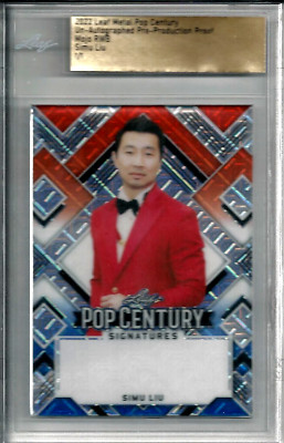 2022 Leaf Metal Pop Century Pre-Production Proof Simu Liu