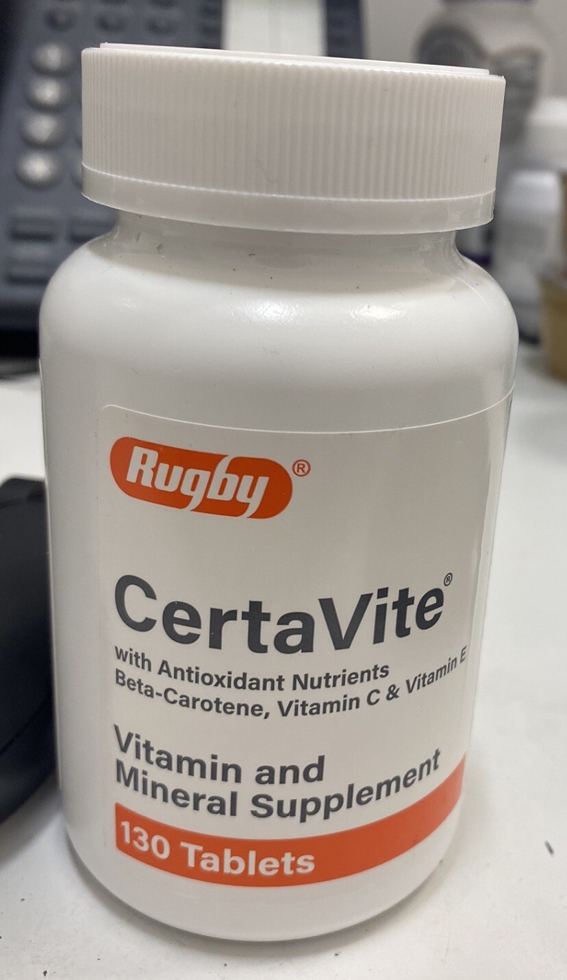 CertaVite With Antioxidants Multivitamin Multimineral Supplement 130