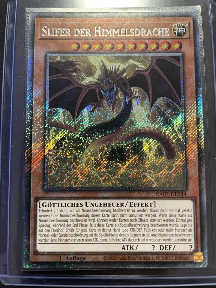 Yu-Gi-Oh! Ägyptische Götterkarten Set RA03 Ra Slifer Obelisk 1. Auflage Mint - Bild 2 von 4