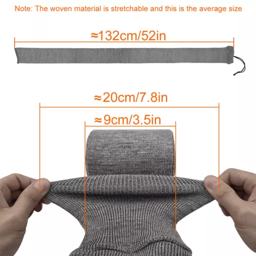 12er Pack Flinte/Gewehr Socken Jagd Gewehr Sockenhülle Silikon behandelt grau 55 Zoll - Bild 6 von 20