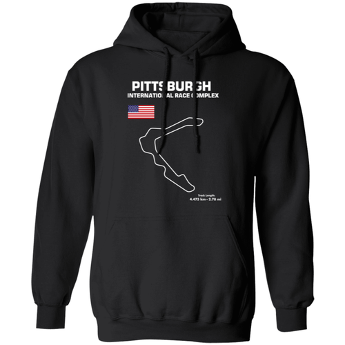 Pittsburgh International Race Complex Track Outline Hoodie - Picture 30 of 108