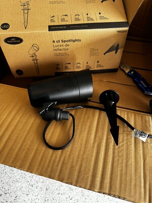 Harbor Breeze LED Spotlights 4W Black Low Voltage  4ct. NEW
