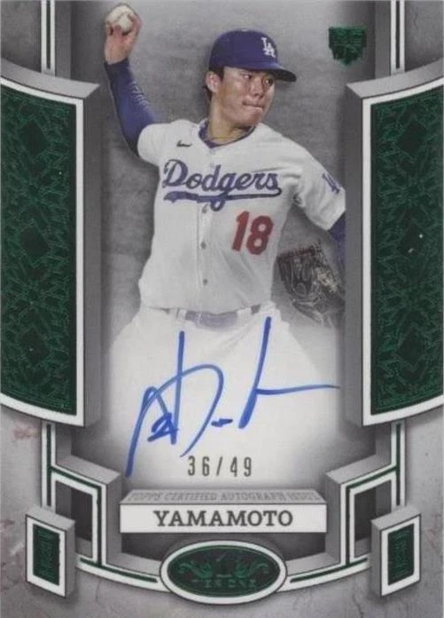 2024 Topps Tier One - Yoshinobu Yamamoto #BOA-YY for sale | eBay