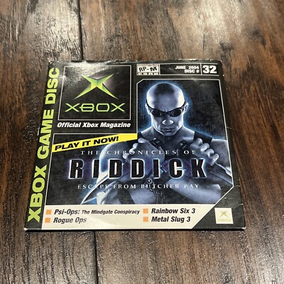 Official Xbox Magazine Demo Disc 32 (Microsoft Xbox, June 2004) Riddick, Psi-Ops