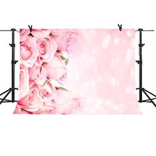 Sweet Pink Rose Theme Backdrops Flower Bridal Photo Background for Photo Props