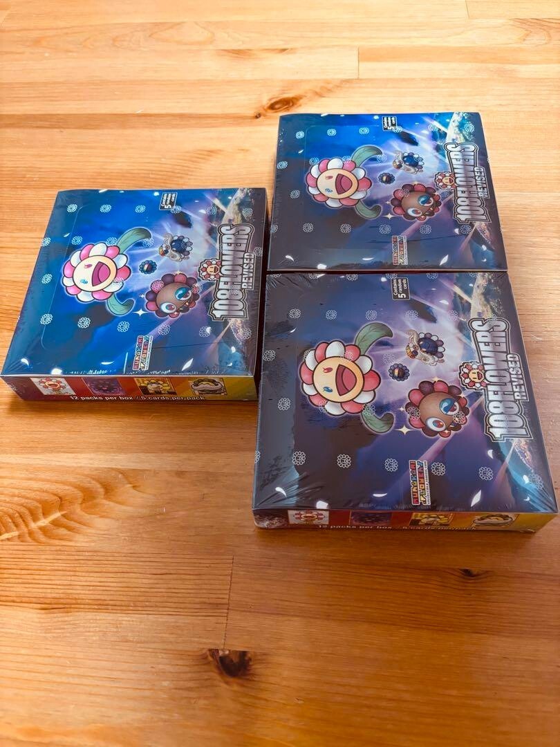 Murakami 108 Flowers Revised Collectible Trading Cards 3 BOX