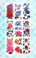 25 sheets MIXED DESIGNS floral butterfly roses arm tattoo