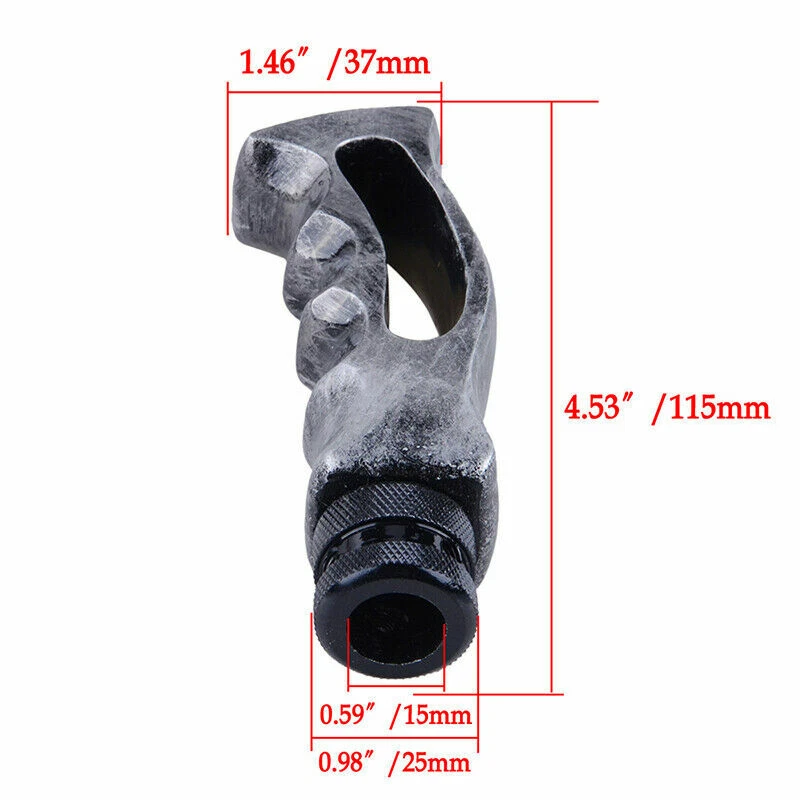 Mango de empuñadura de pistola ranurada universal JDM palanca de cambios palanca de cambios manual Foto 2 de 4