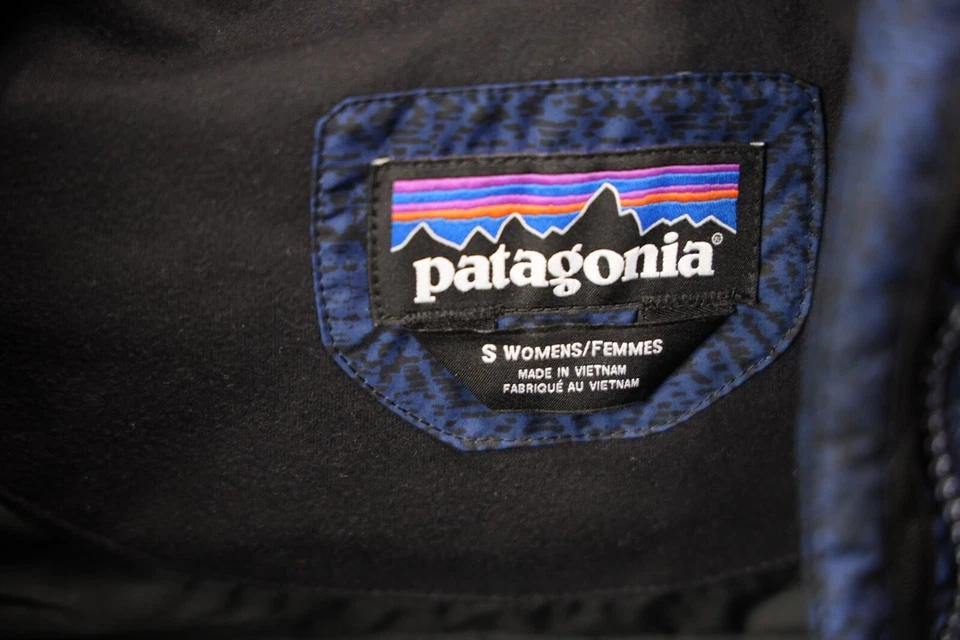 Patagonia Navy 蓝色鹅羽绒毛衣背心女式小号慈善机构! — 第 2/4 张图片