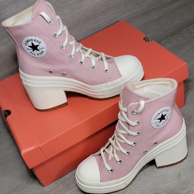 Converse Women Chuck 70 De Luxe Platform High Heel Shoes Size 7 Pink Gum A06433C