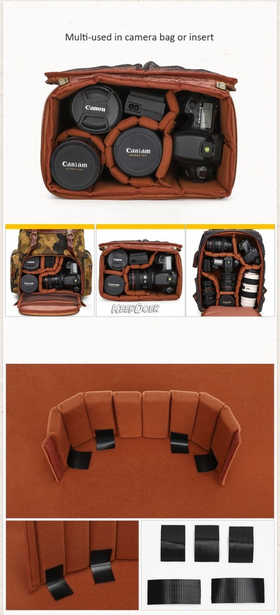 Insert Padded Camera Bag Lens Inner Divider Partition Protect Case