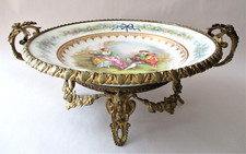 Antique Sevres Style Porcelain Covered Bowl with Gilt Bronze Ormolu Mounts — listing 5