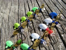 Assorted Color Slow Death Whistler Vertical Fishing Jig Lot of 10 K94